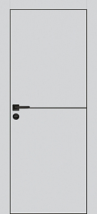 Товар Межкомнатная дверь PX-19 черная кромка с 4-х ст. Сапфир матовый