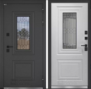Товар Дверь Верса с окном и решеткой (терморазрыв) DIS007142