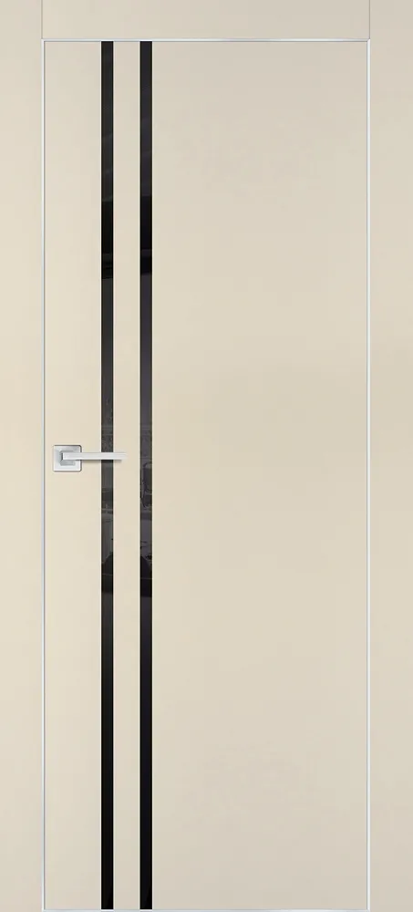 Межкомнатная дверь ПХ-11  AL кромка с 4-х ст. Бежевый матовый